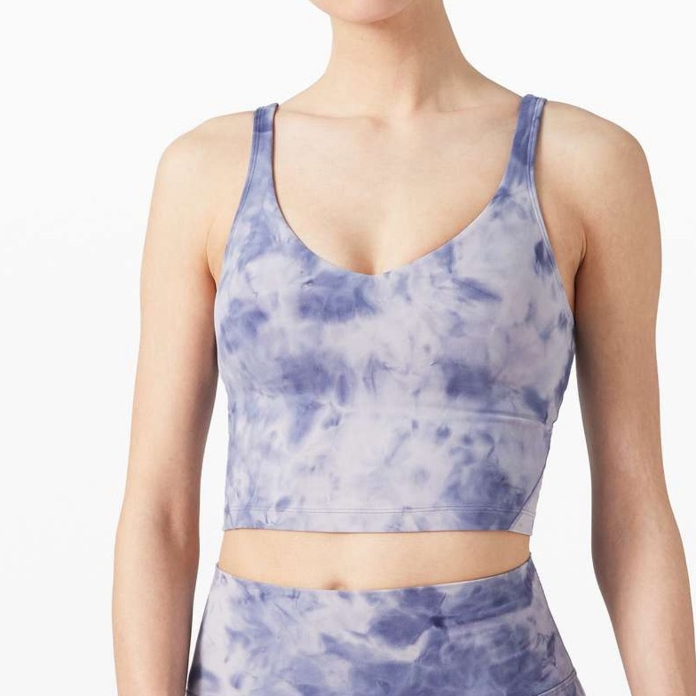 Lululemon blue diamond die align tank top size 8